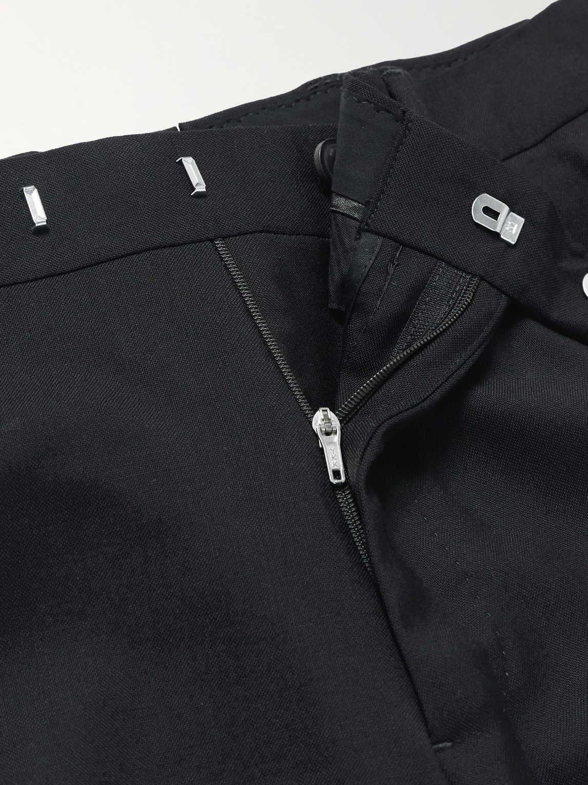 Mr P. - Slim-Fit Satin-Trimmed Wool Tuxedo Trousers