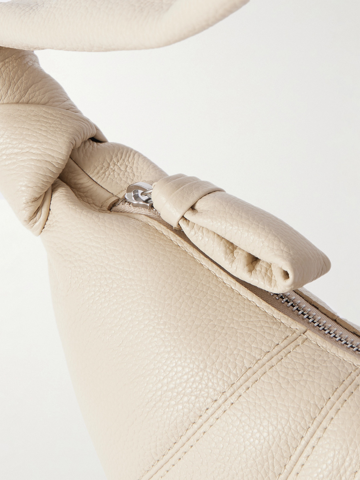 Lemaire Croissant Small Full-grain Leather Messenger Bag In Brown