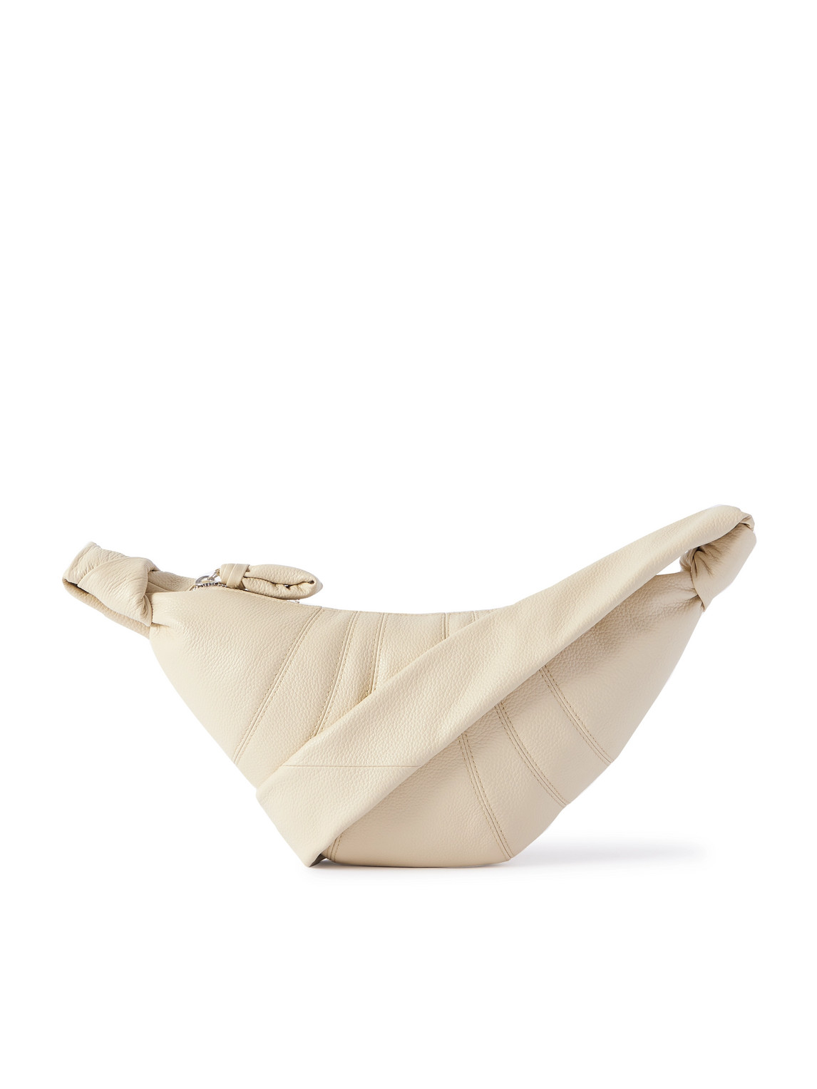 Lemaire Croissant Small Full-grain Leather Messenger Bag In Brown