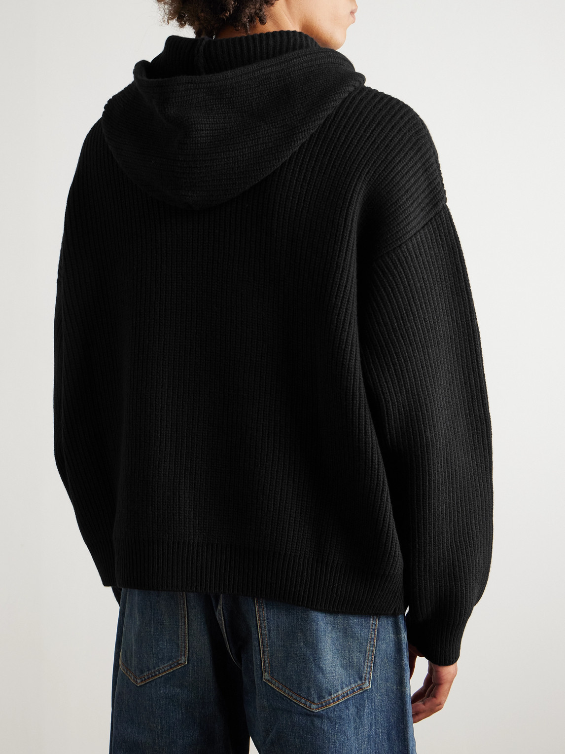 Celine Logo-appliquéd Wool Jacket In Blue