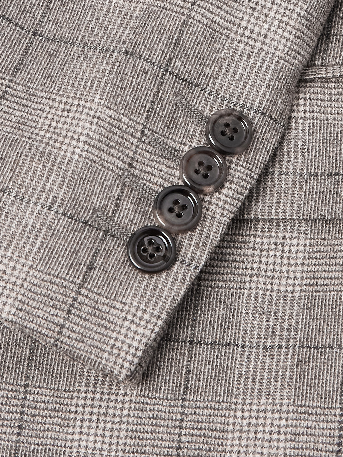 Celine Prince Of Wales Checked Wool And Cashmere-blend Blazer In Gray