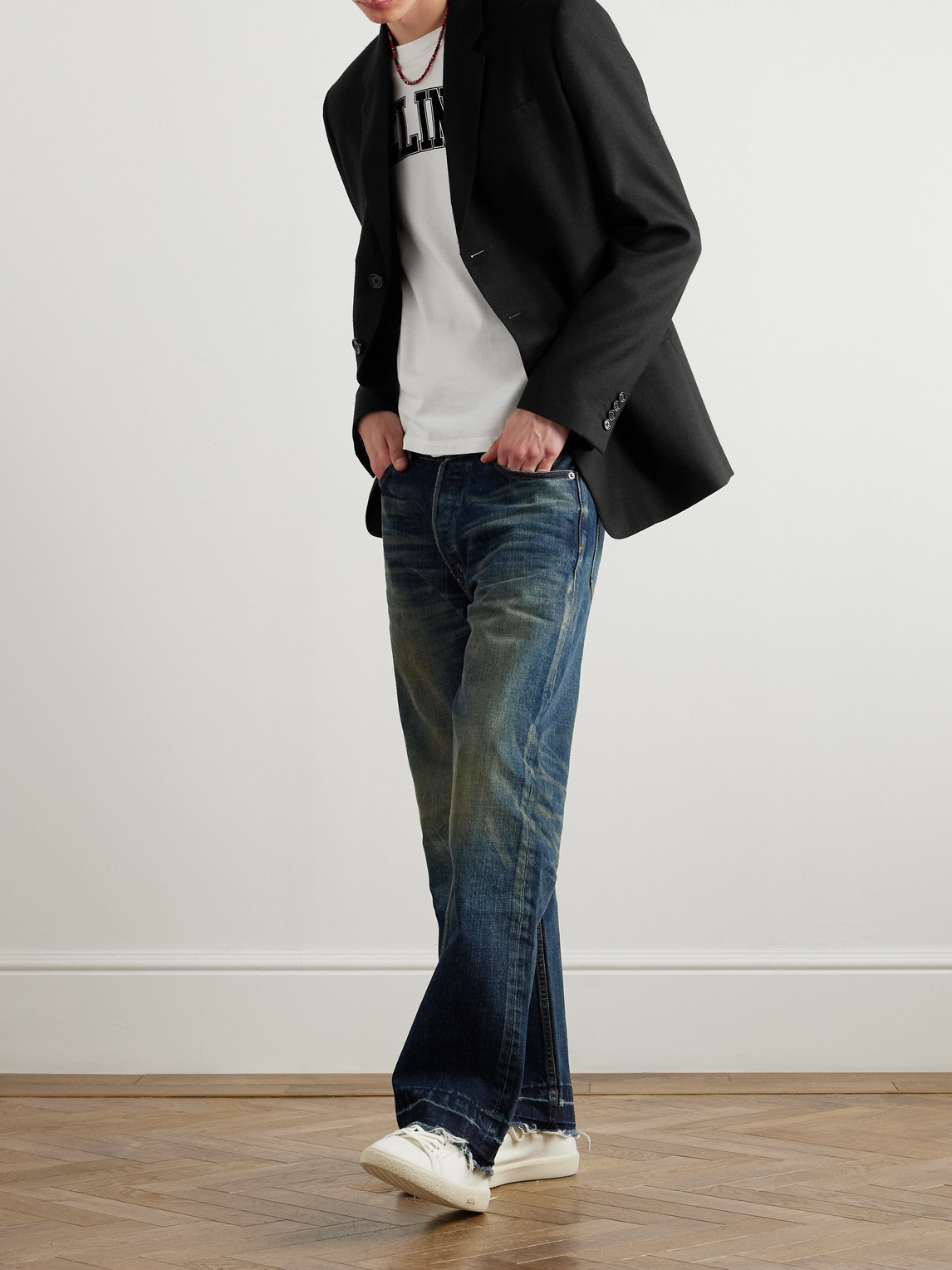 Celine Cashmere-twill Blazer In Black