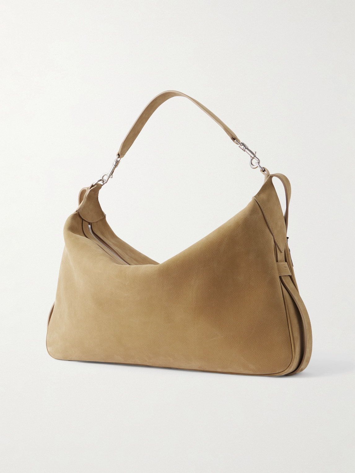 Celine Romy Large Textured-nubuck Messenger Bag In Brown