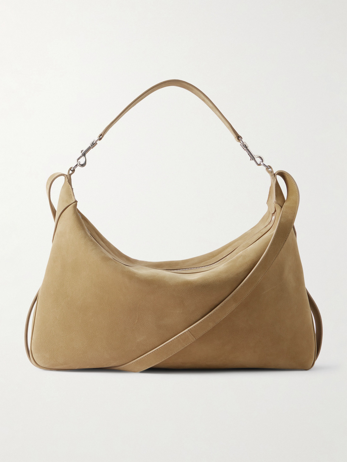 Romy Large Textured-Nubuck Messenger Bag