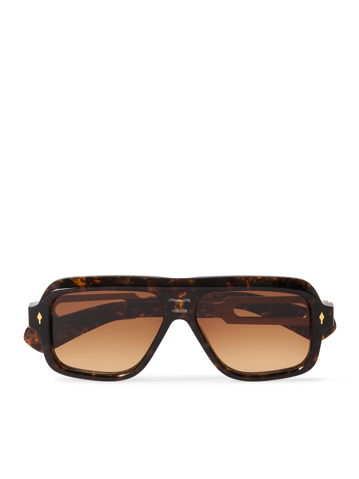 Glenn Gould Fugue Aviator-Style Tortoiseshell Acetate and Gold-Tone Sunglasses