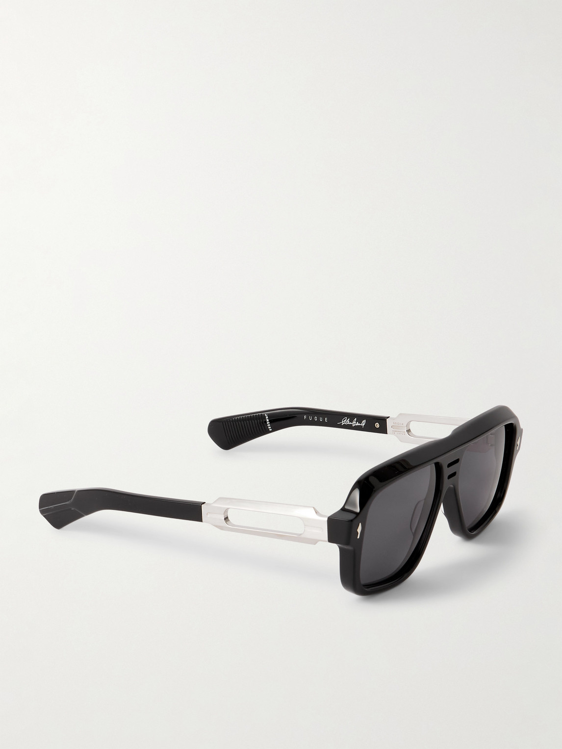 Jacques Marie Mage Glenn Gould Fugue Aviator-style Acetate And Silver-tone Sunglasses