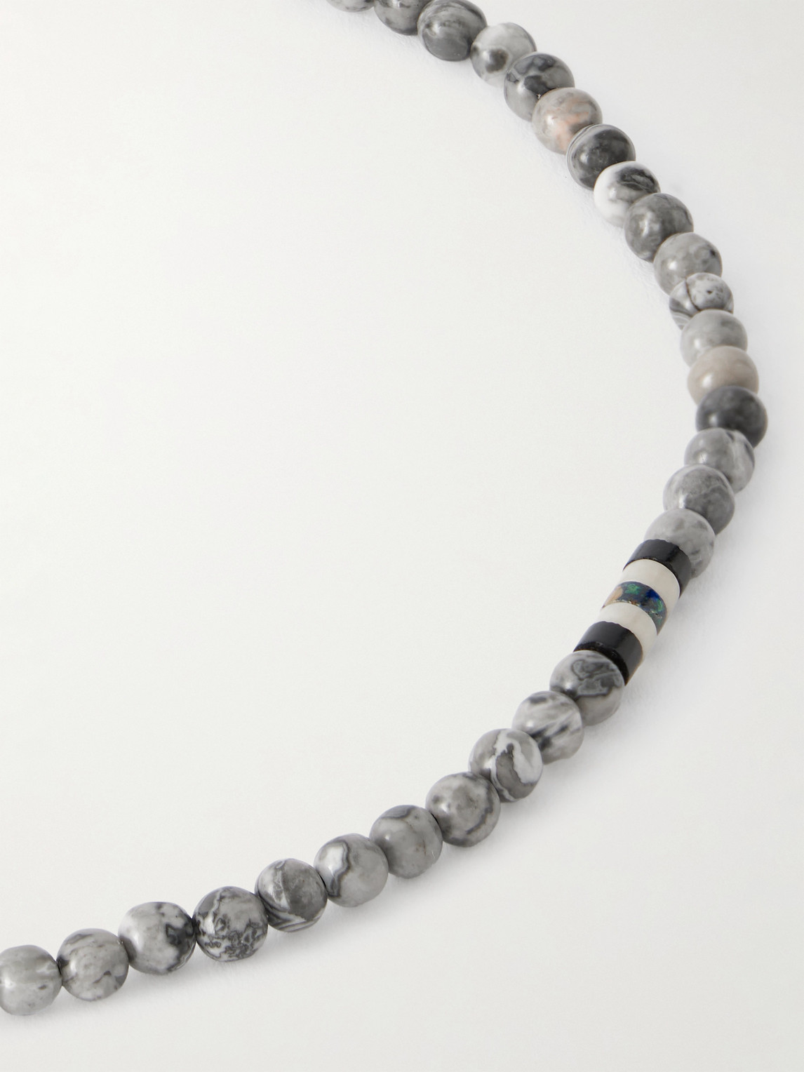 Mikia Sterling Silver Jasper Bracelet In Silver