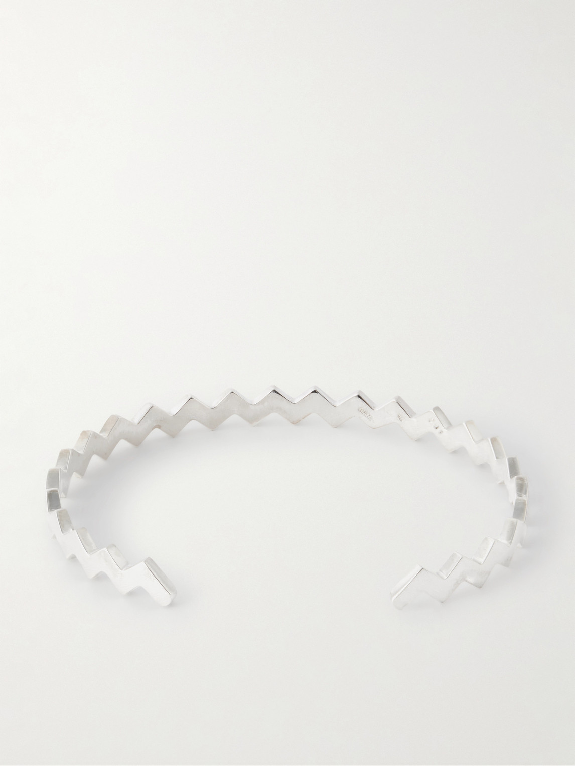 Mikia Sterling Silver Diamonds Bangle In Silver