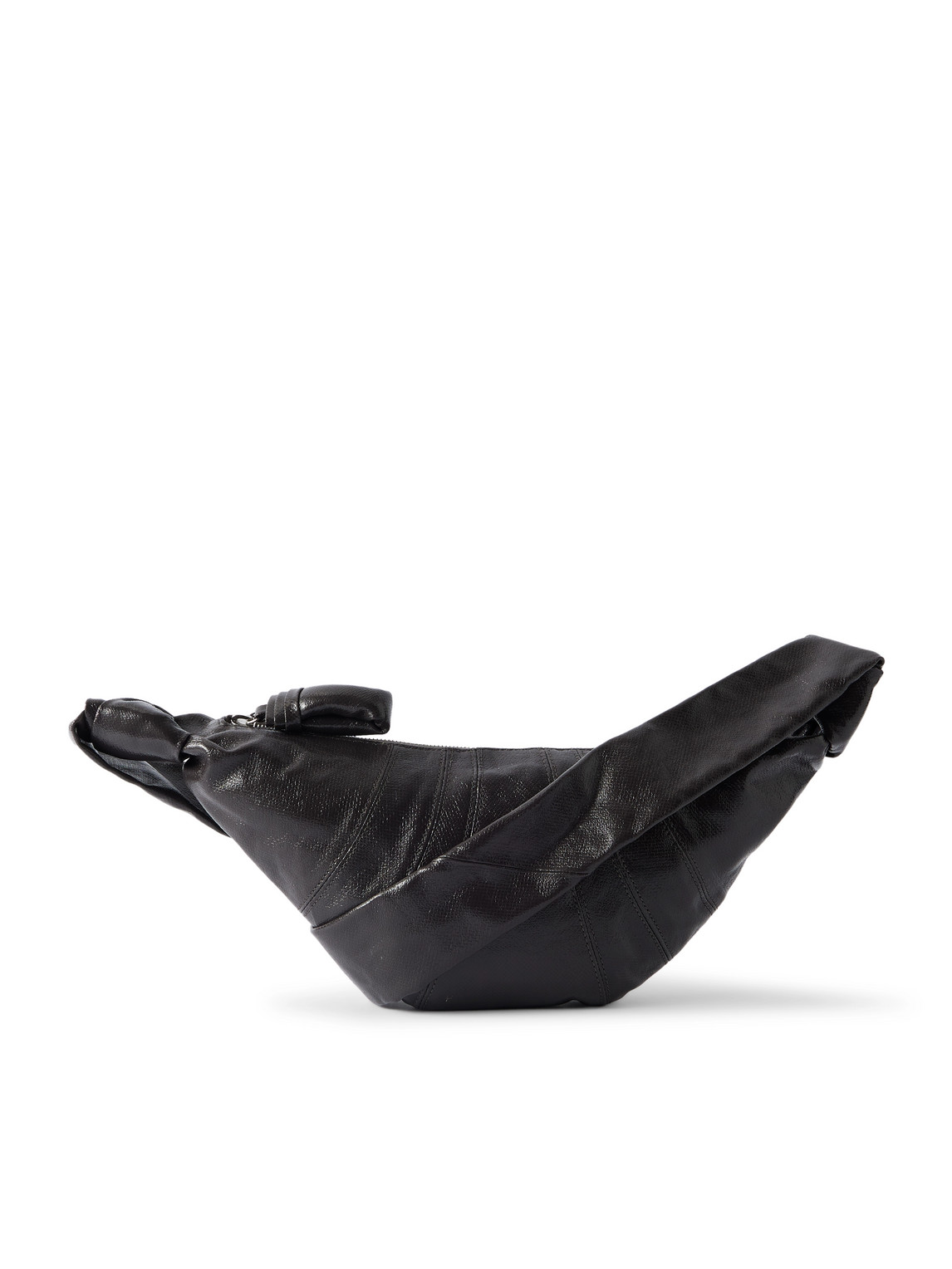 Lemaire Croissant Small Coated-cotton Messenger Bag In Black