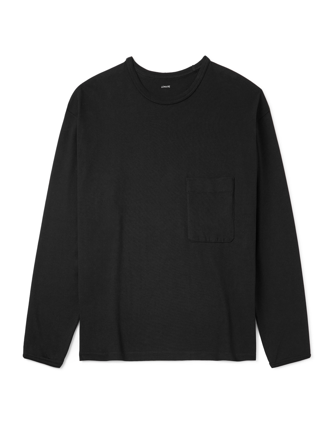 Lemaire Cotton-jersey T-shirt In Black