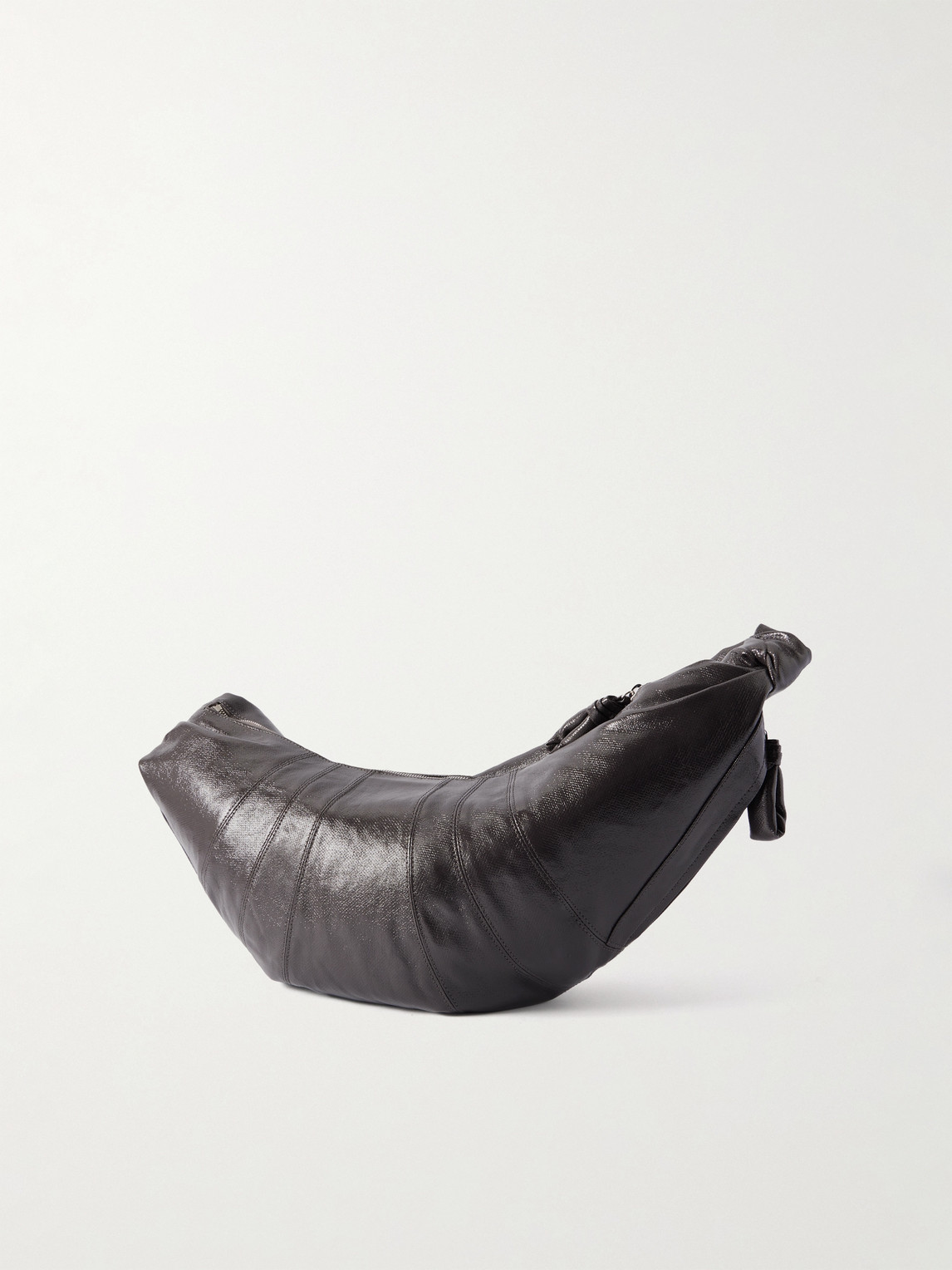 Lemaire Croissant Large Coated-cotton Messenger Bag In Gray