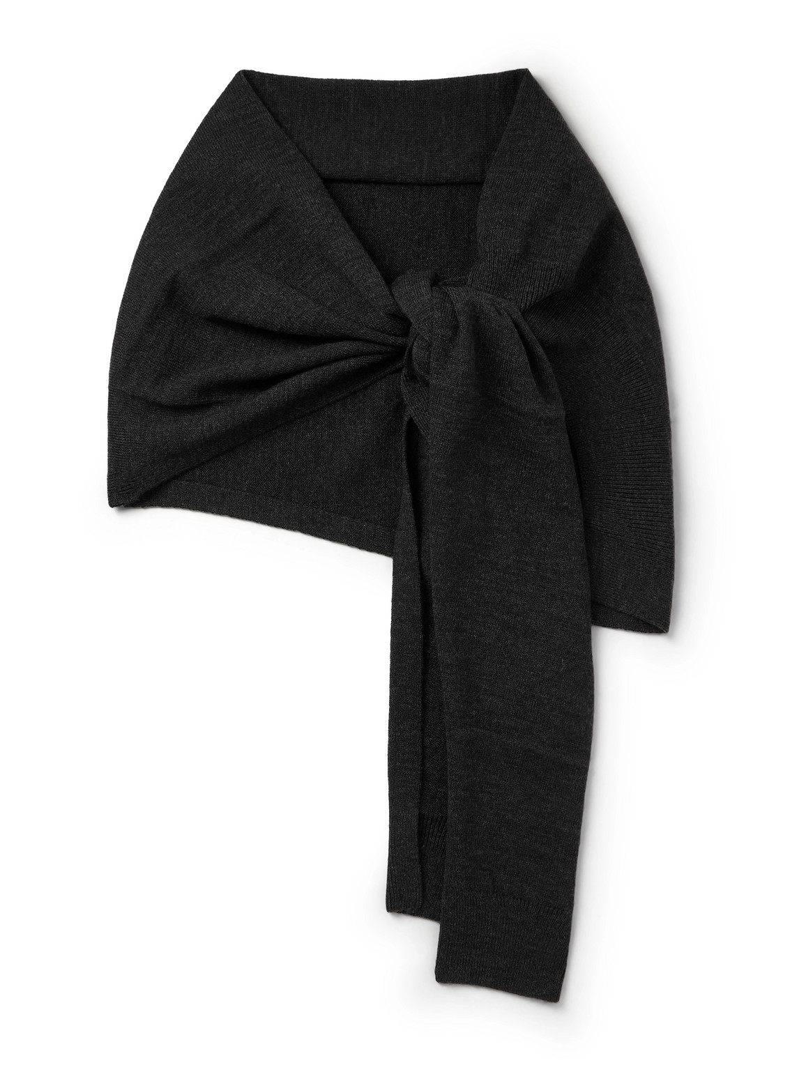 Lemaire Wrap Knitted Scarf In Brown