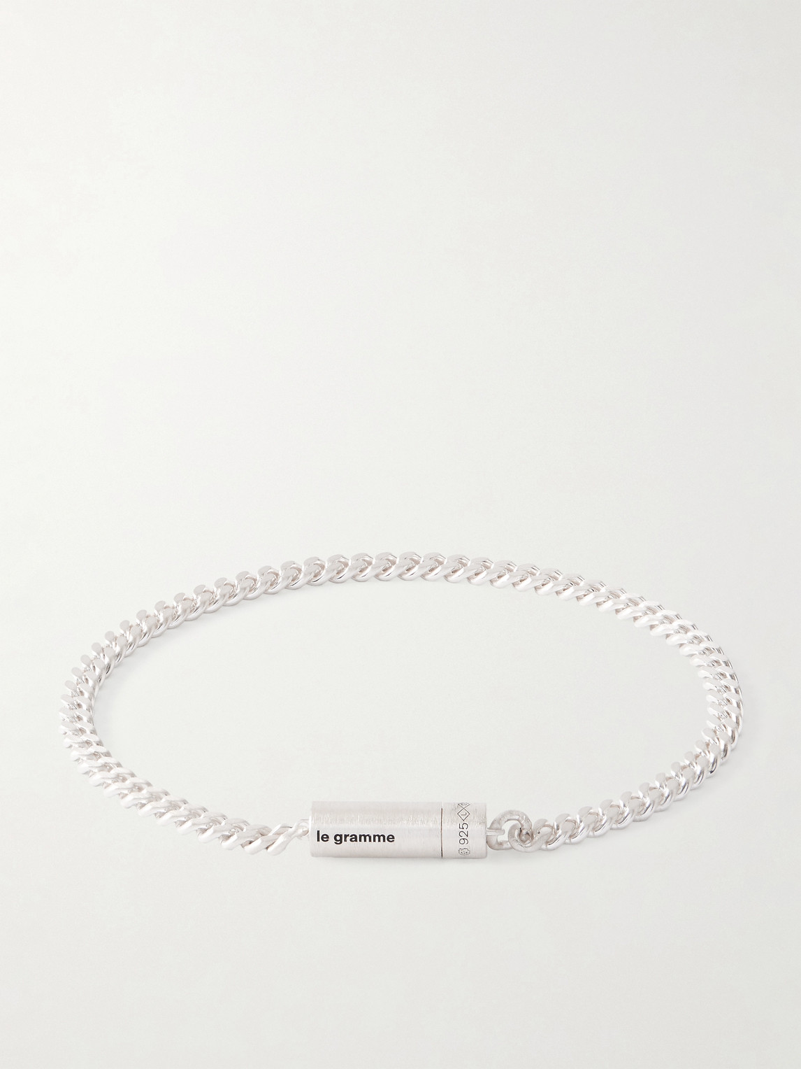 LE GRAMME 12g Recycled Sterling Silver Chain Bracelet - Men