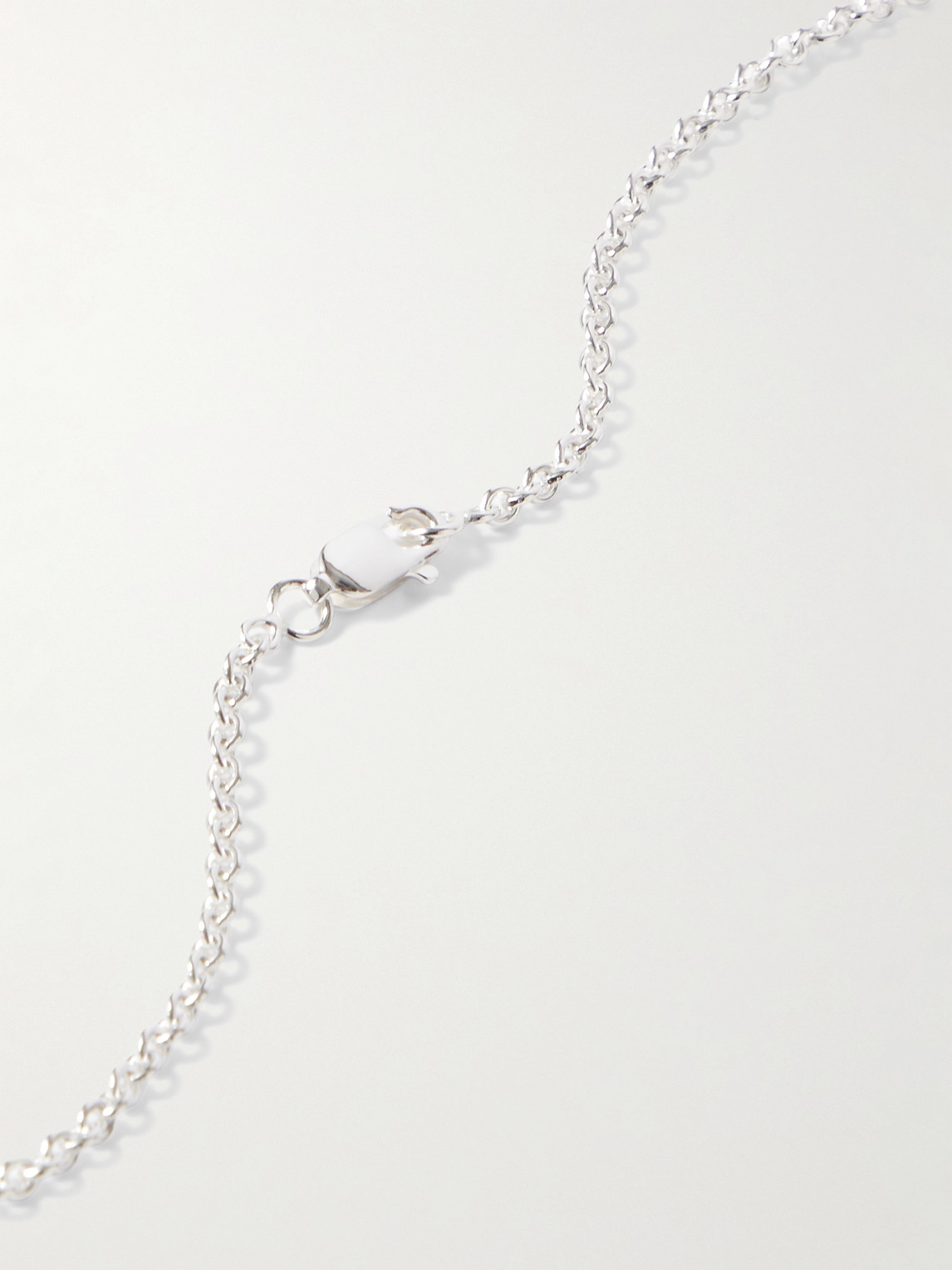Le Gramme 10g Segment Recycled Sterling Silver Pendant Necklace In Silver