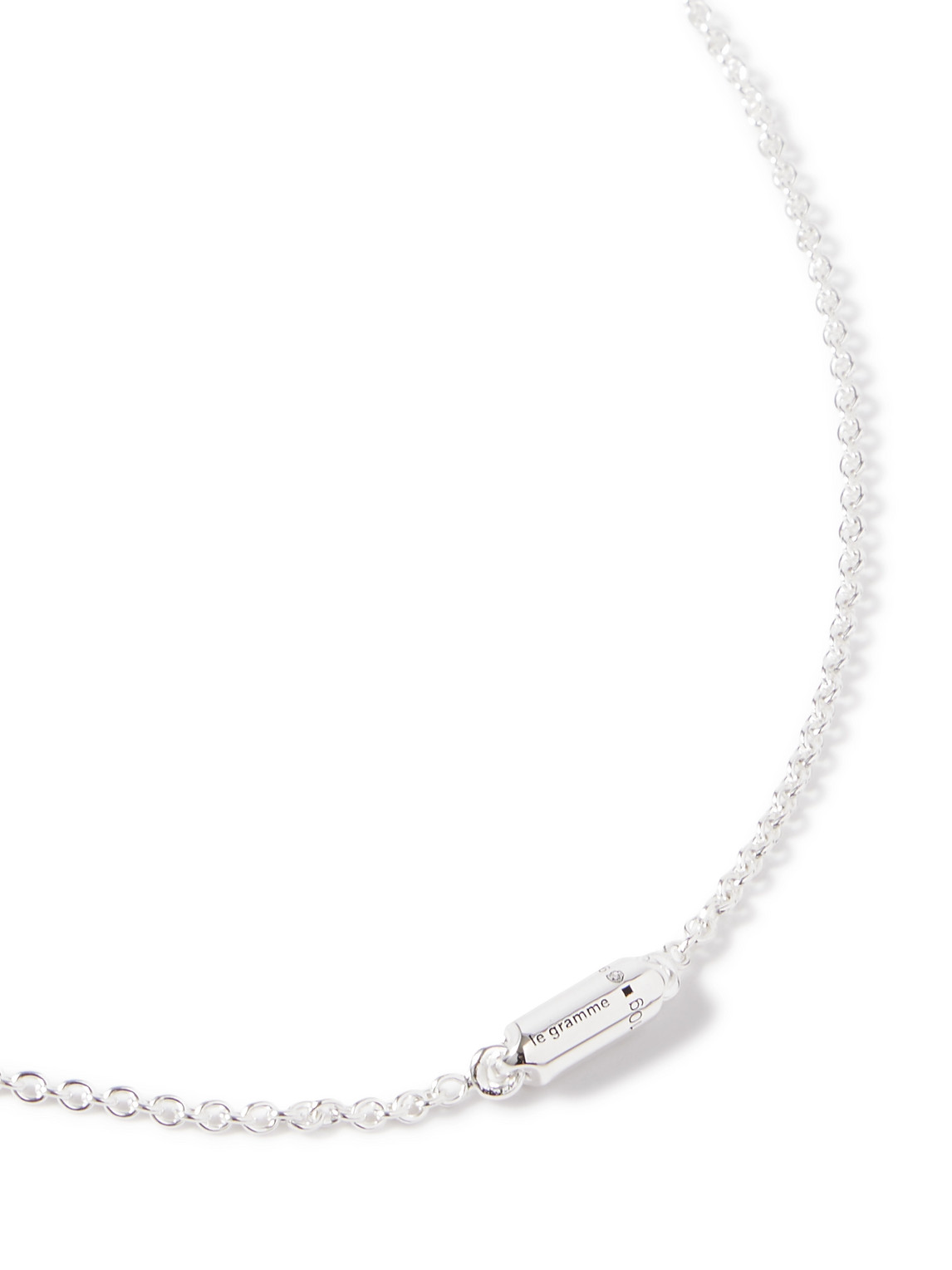 Le Gramme 10g Segment Recycled Sterling Silver Pendant Necklace