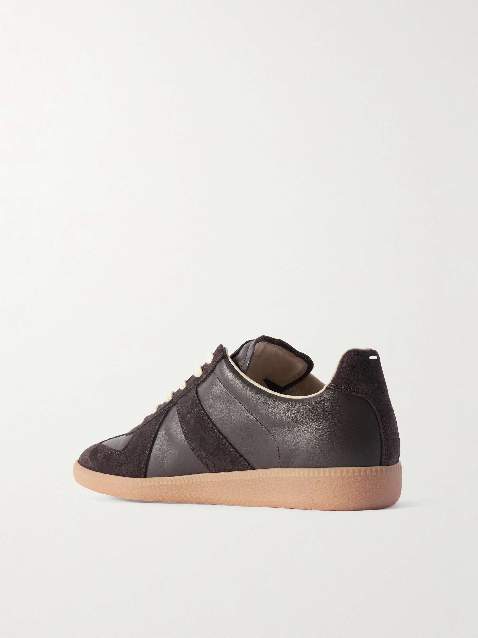 MAISON MARGIELA Replica Leather and Suede Sneakers