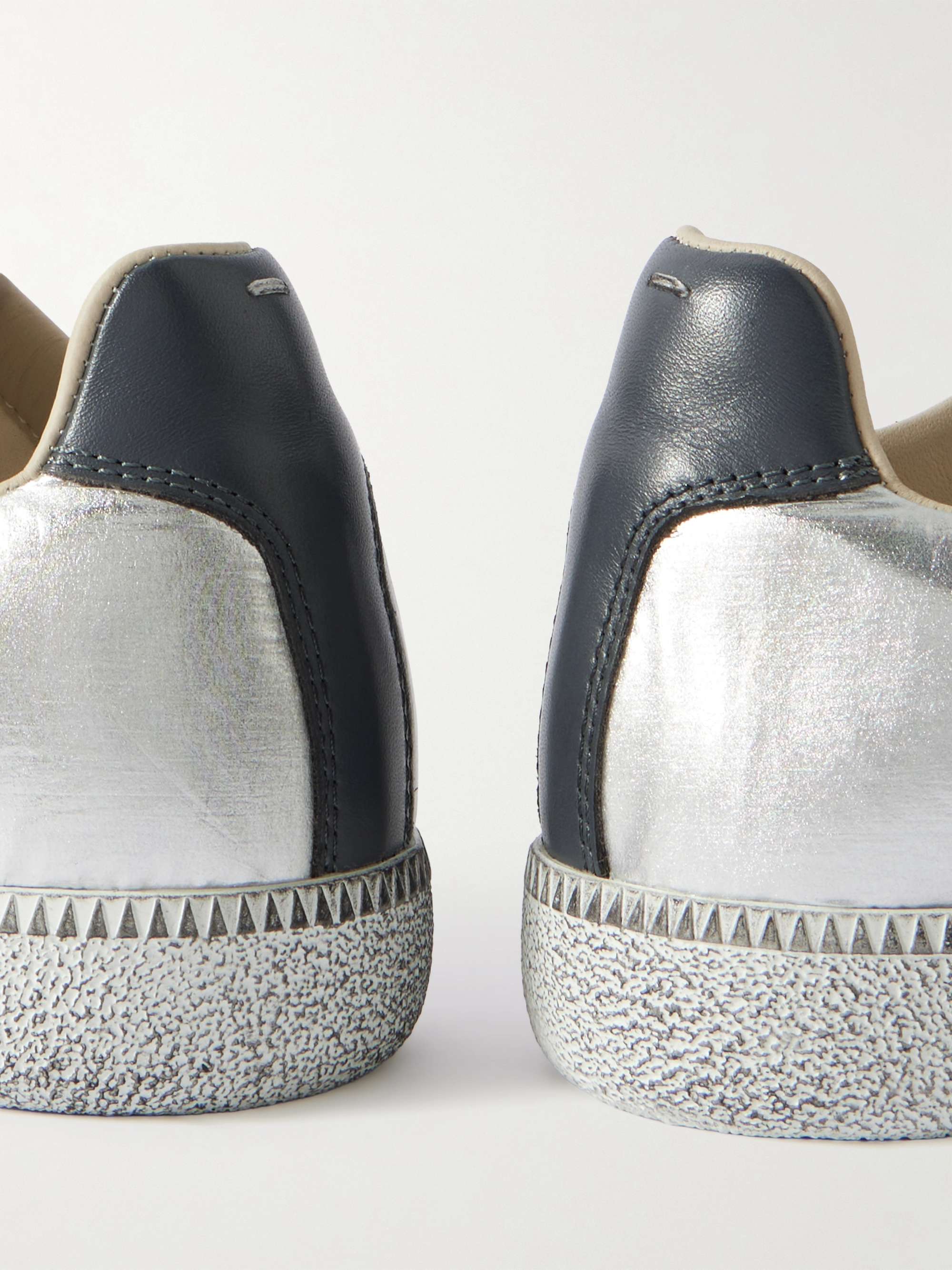 MAISON MARGIELA Replica Leather-Trimmed Shell Sneakers for