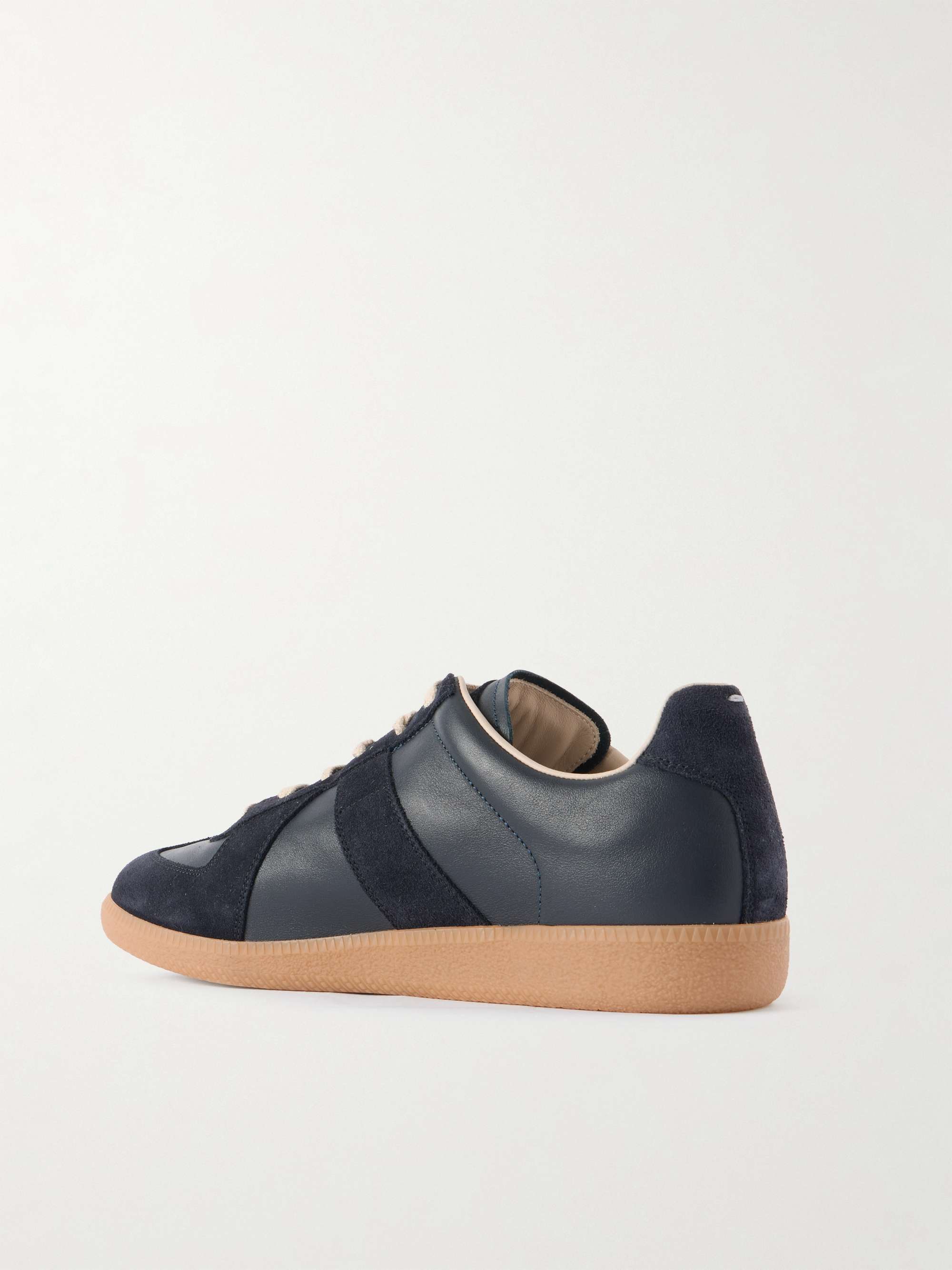 MAISON MARGIELA Replica Leather and Suede Sneakers