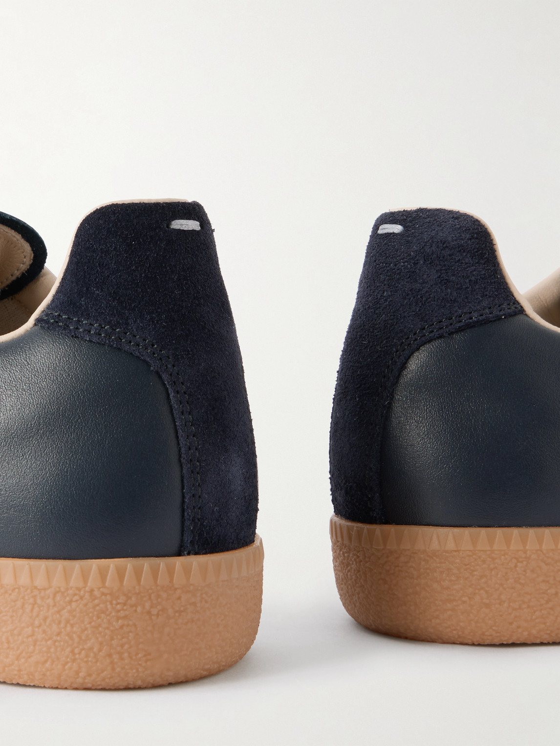 Maison Margiela Casual Low Top Sneakers With Suede Panels In Multi