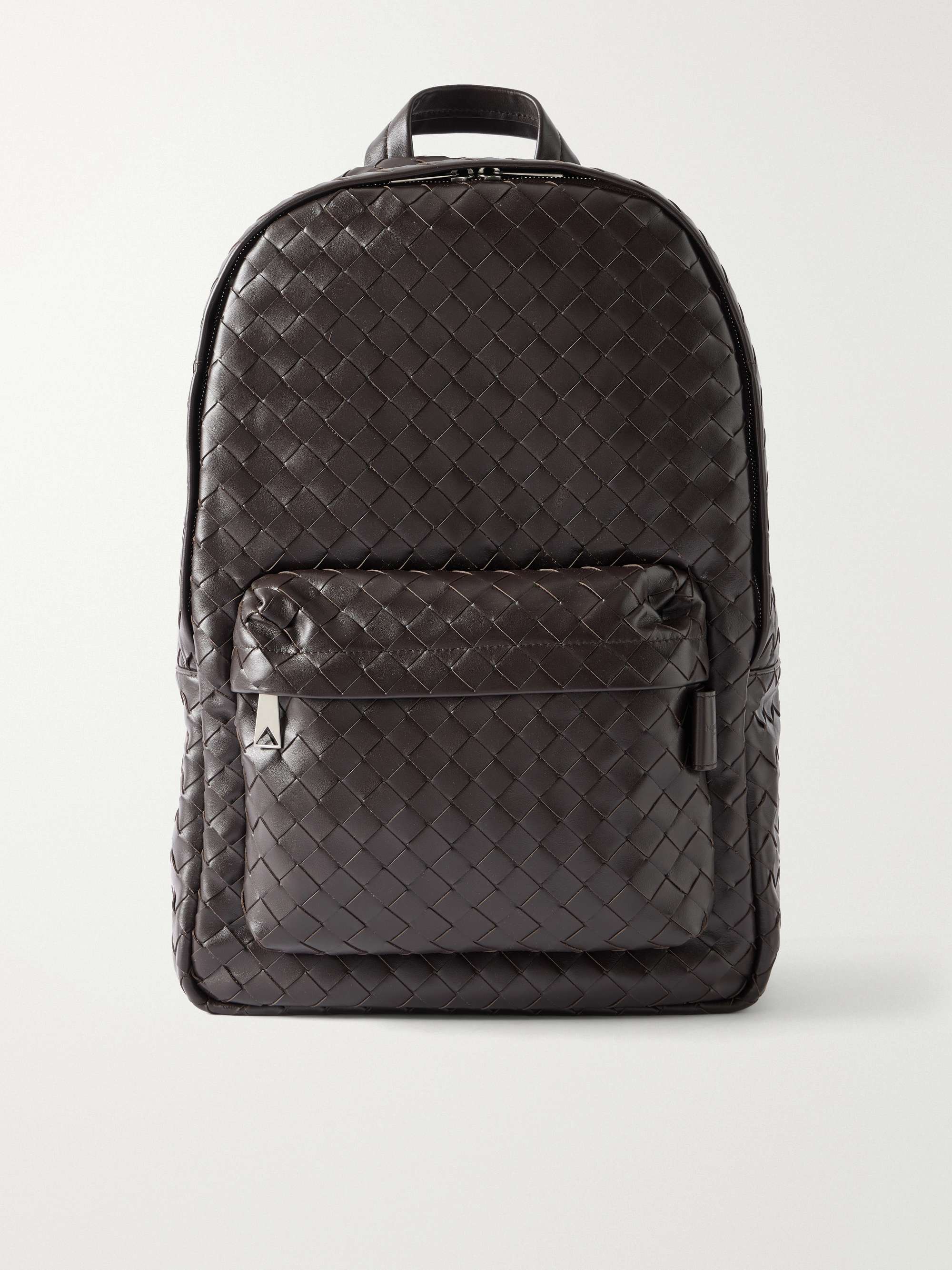 BOTTEGA VENETA Avenue Intrecciato Leather Backpack