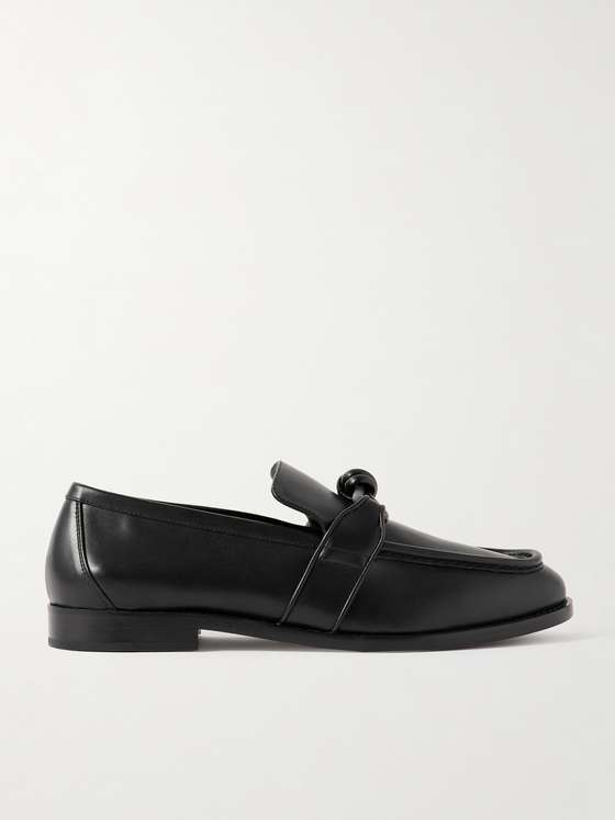 Bottega Veneta Astaire Knot-Detailed Leather Loafers