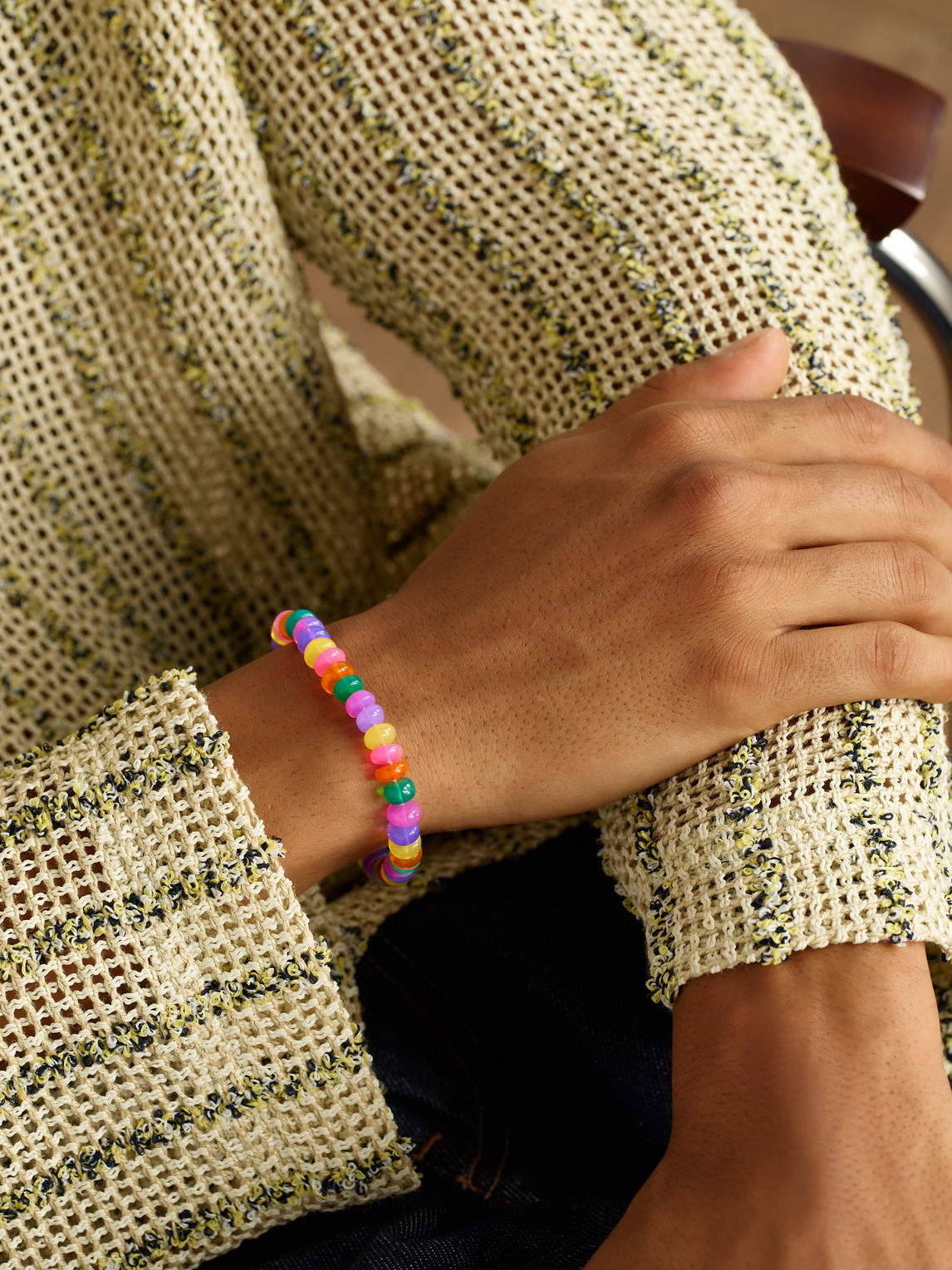 Jia Jia Jumbo Gold Opal Bracelet In Multi