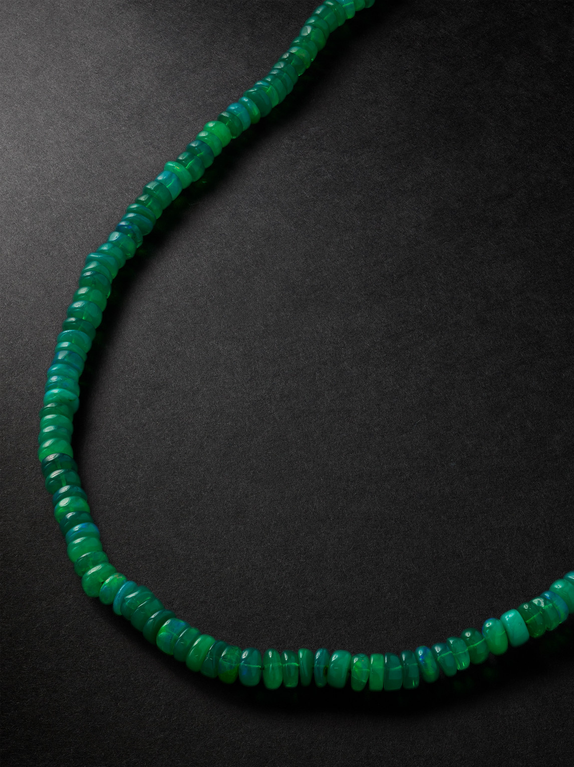 Jia Jia Jumbo Gold Opal Beaded Necklace In Green