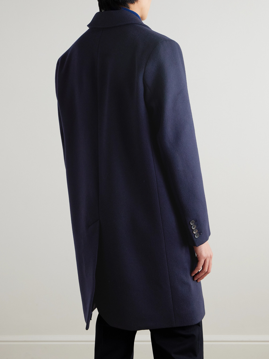  Mr P. - Wool And Cashmere-blend Coat - Men - Blue - Xs 