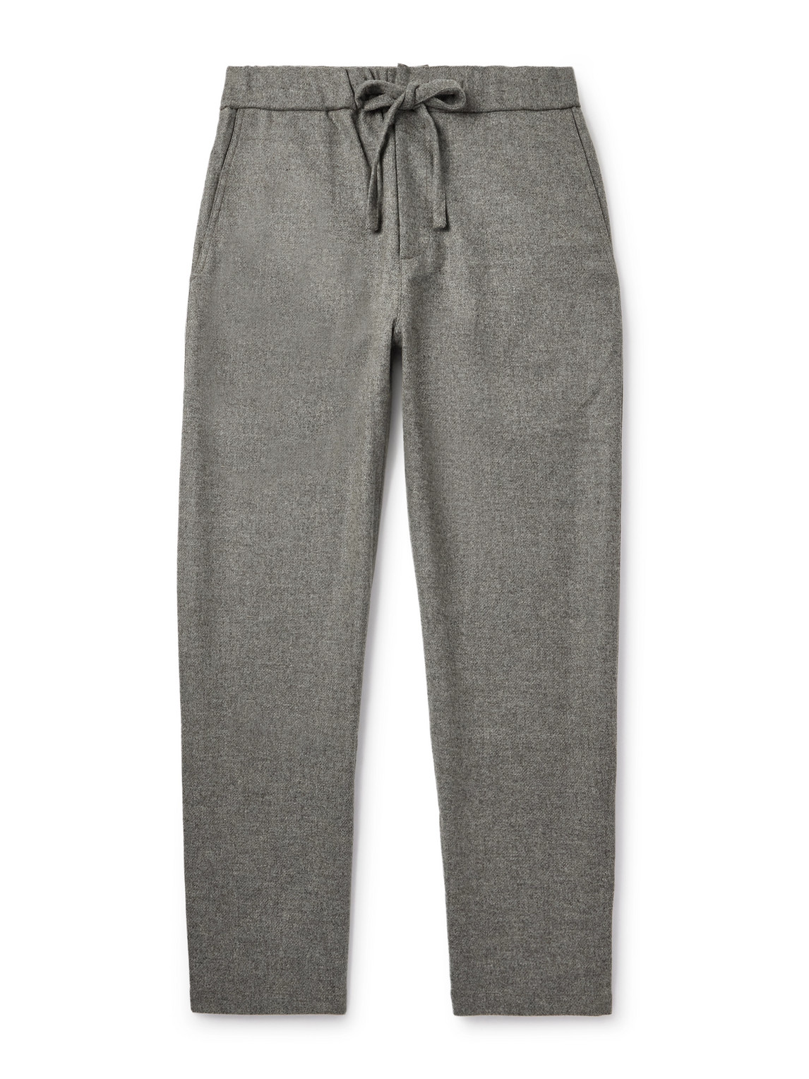 De Bonne Facture Lounge Straight-leg Wool Trousers In Gray