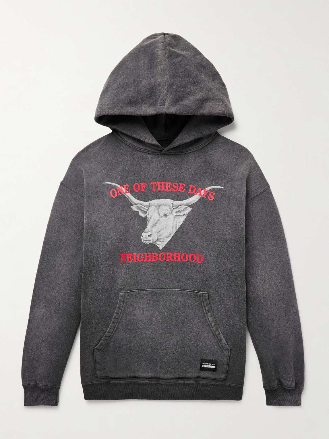 Neighborhood One of These Days Logo-Print Cotton-Jersey Hoodie - Men