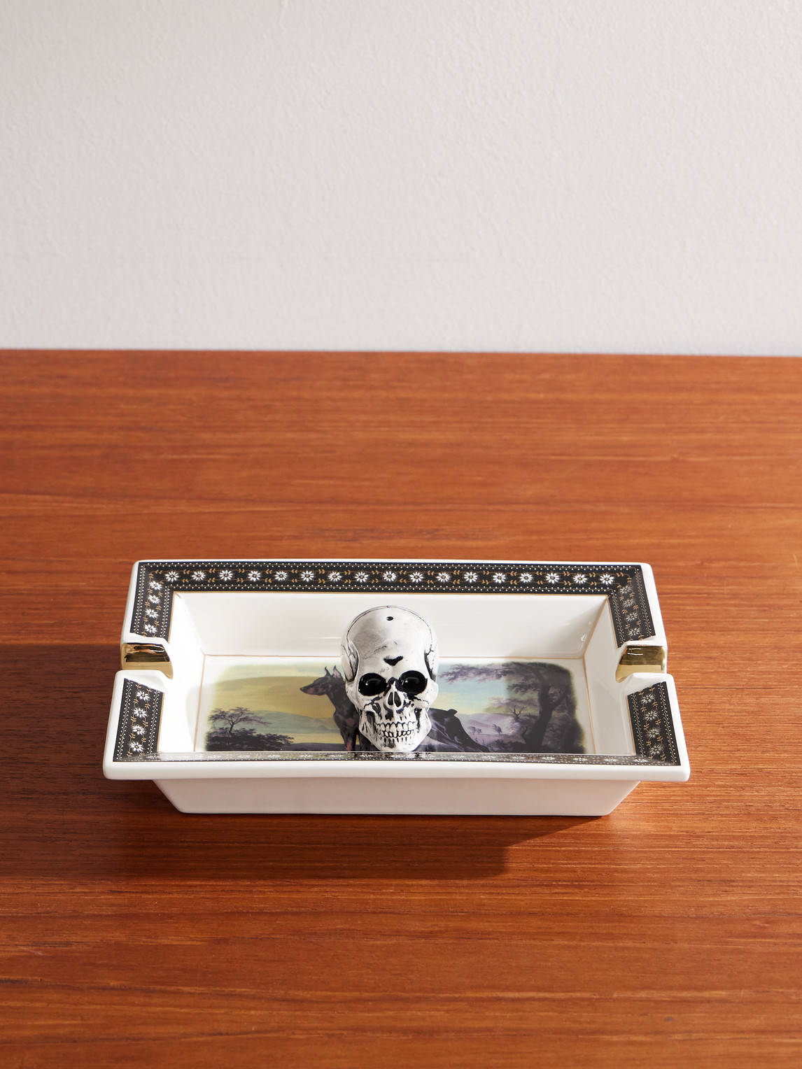 Neighborhood Painted Ceramic Incense Tray In Multi