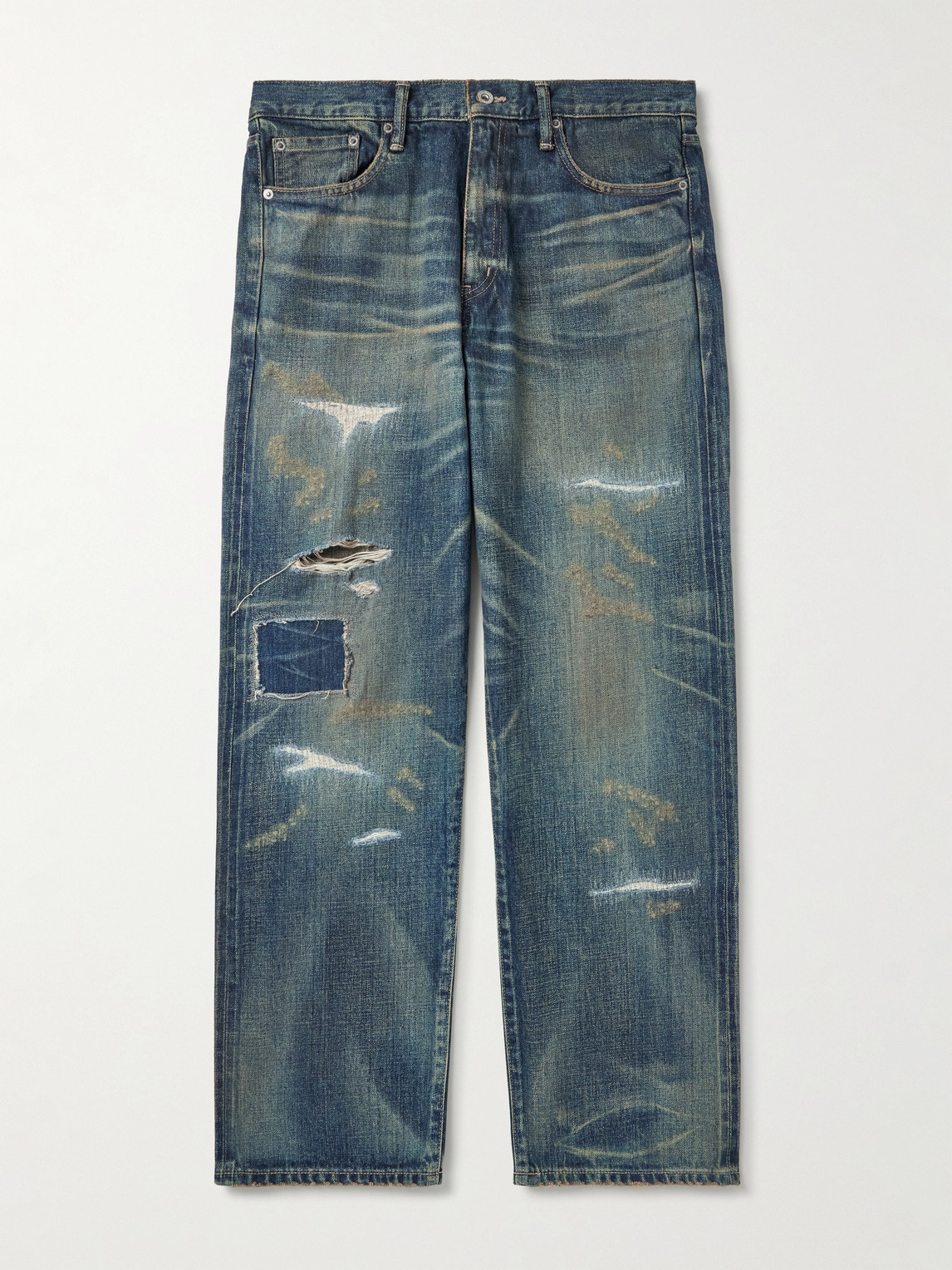 Neighborhood avage Wide-Leg Distressed Jeans - Men