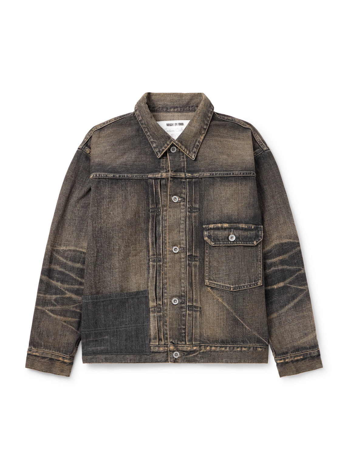 Neighborhood Savage Type-1 Denim Jacket In Black