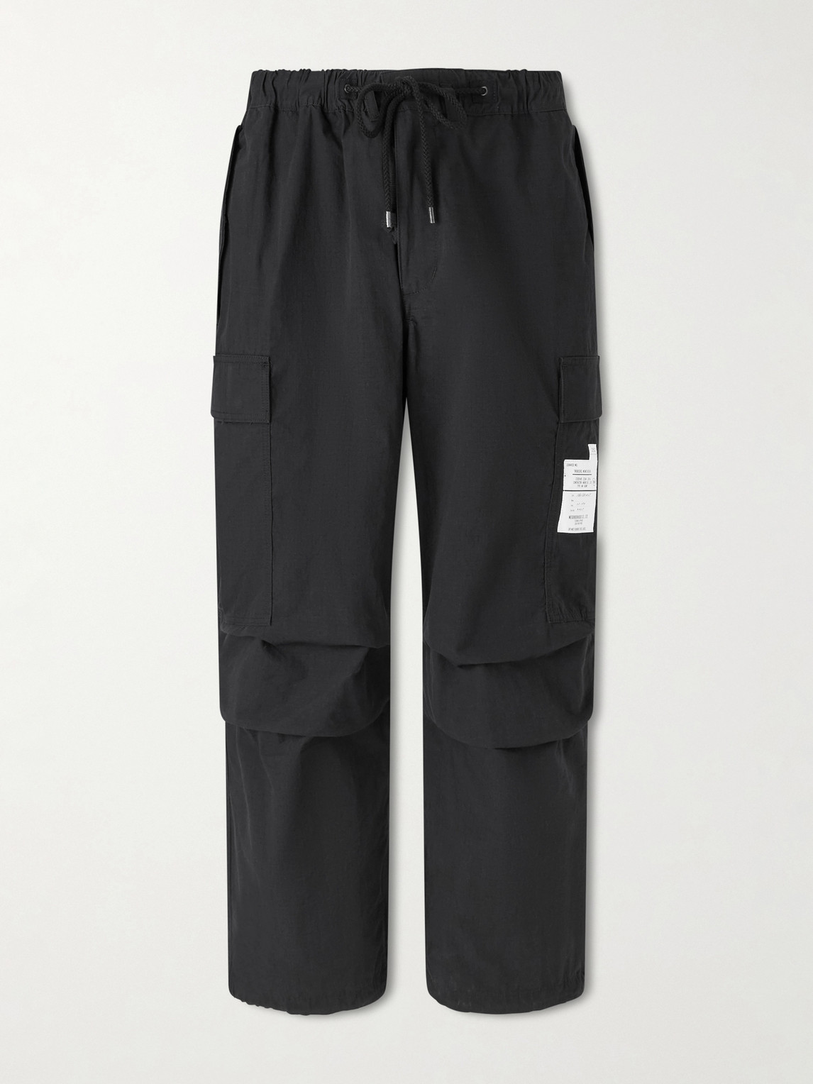 Neighborhood Wide-Leg Cotton-Blend Ripstop Drawstring Cargo Trousersen