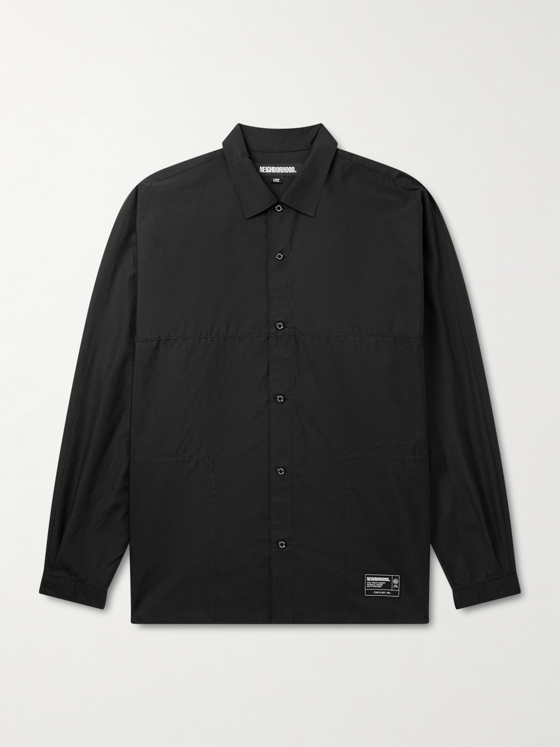 Neighborhood Dolman Logo-Appliquéd Cotton hirt - Men