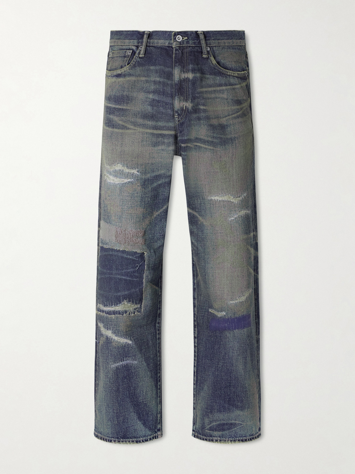 Neighborhood avage Distressed Wide-Leg Jeans - Men