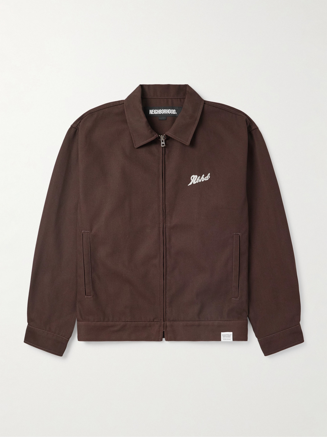 Neighborhood Cropped Logo-Embroidered Twill Jacket - Men