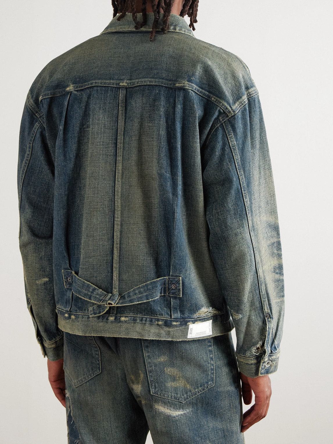 Neighborhood Men S Savage Denim Type-1 Jacket Indigo In Blue