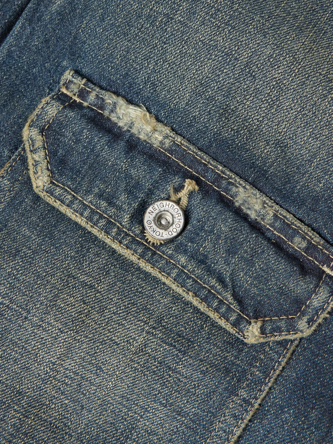 Neighborhood Men S Savage Denim Type-1 Jacket Indigo In Blue