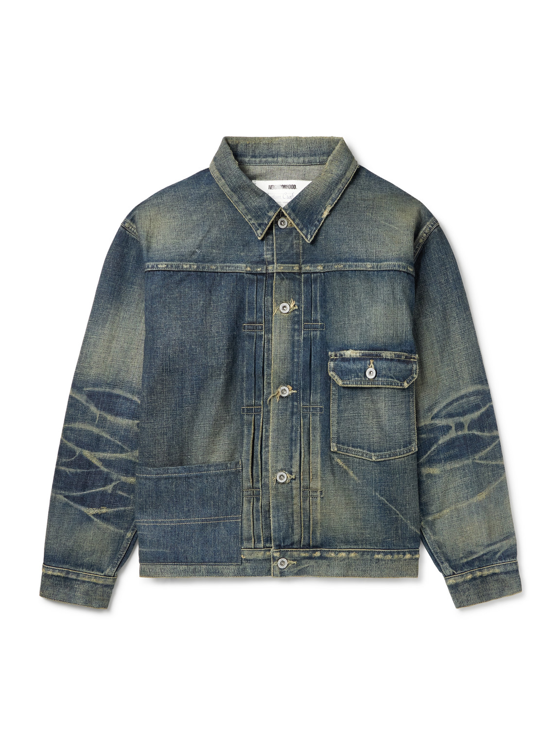 Neighborhood Men S Savage Denim Type-1 Jacket Indigo In Blue
