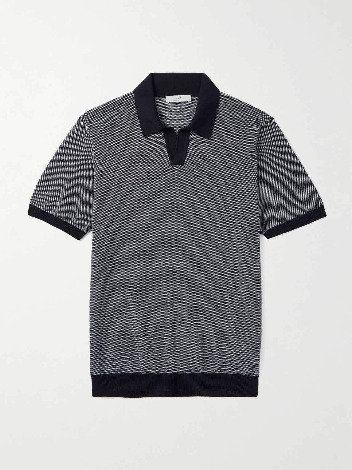 MR P. Honeycomb-Knit Organic Cotton Polo Shirt - Men