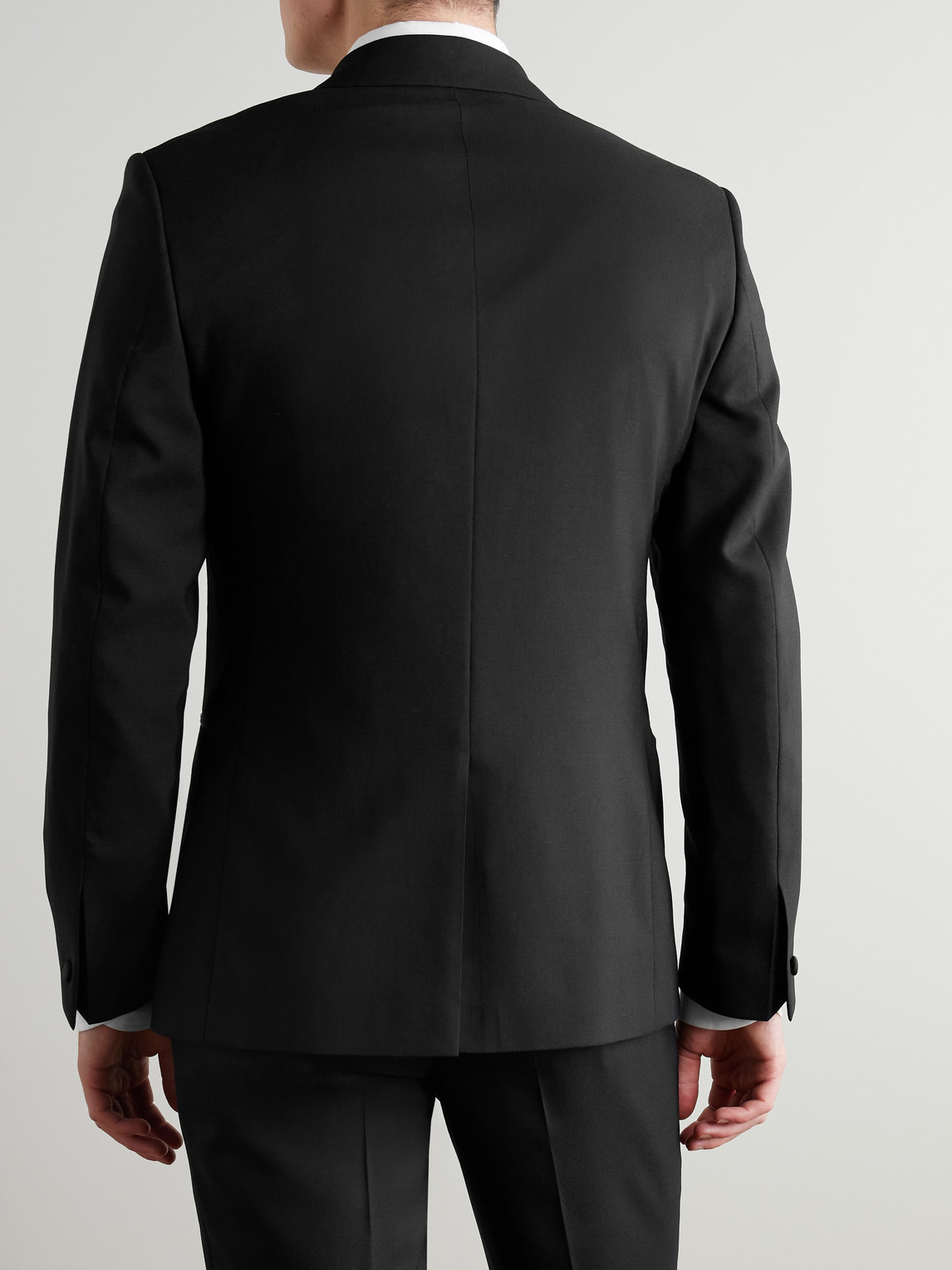 Mr P. - Slim-Fit Satin-Trimmed Wool Tuxedo Jacket