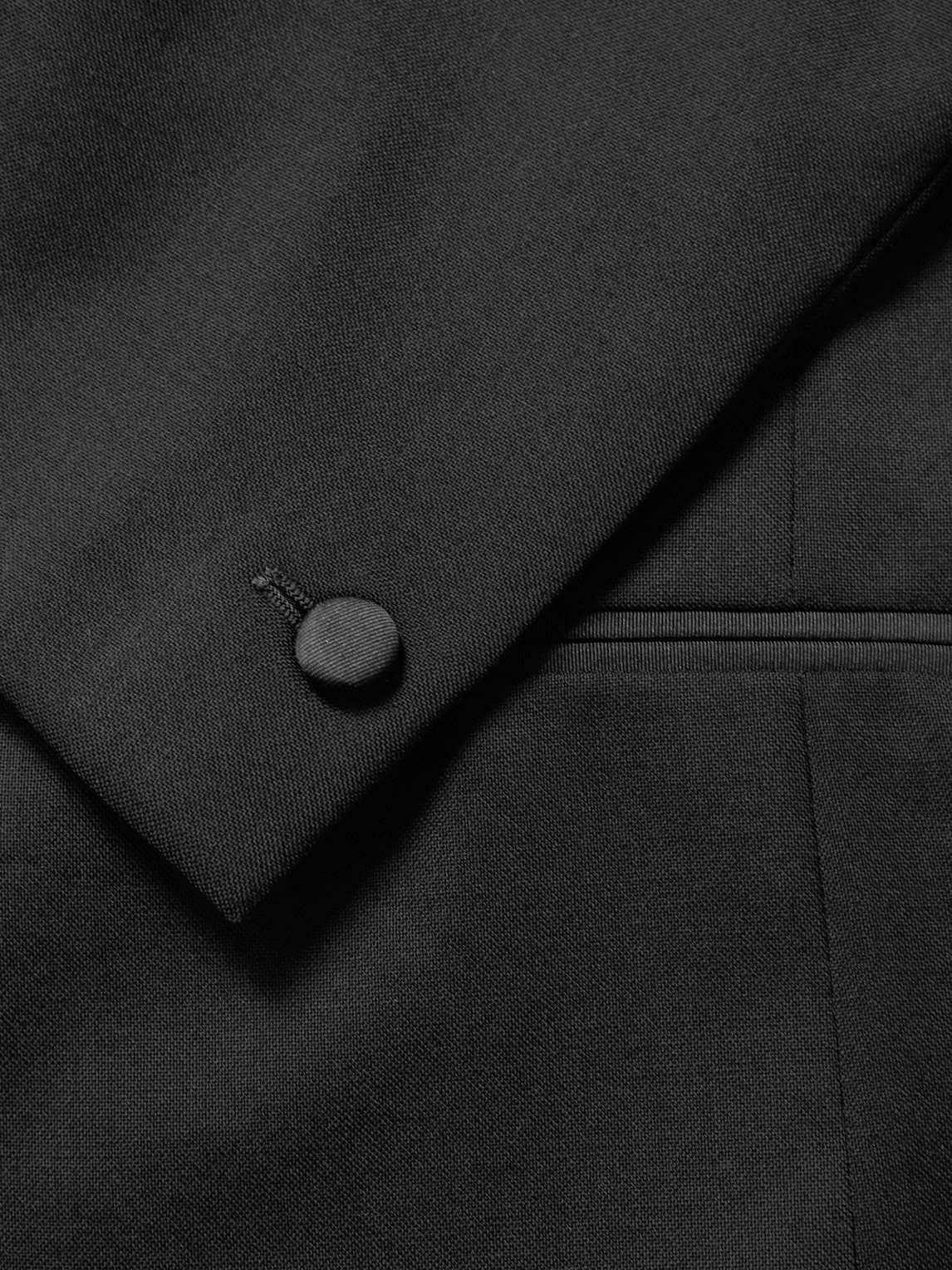 Mr P. - Slim-Fit Satin-Trimmed Wool Tuxedo Jacket