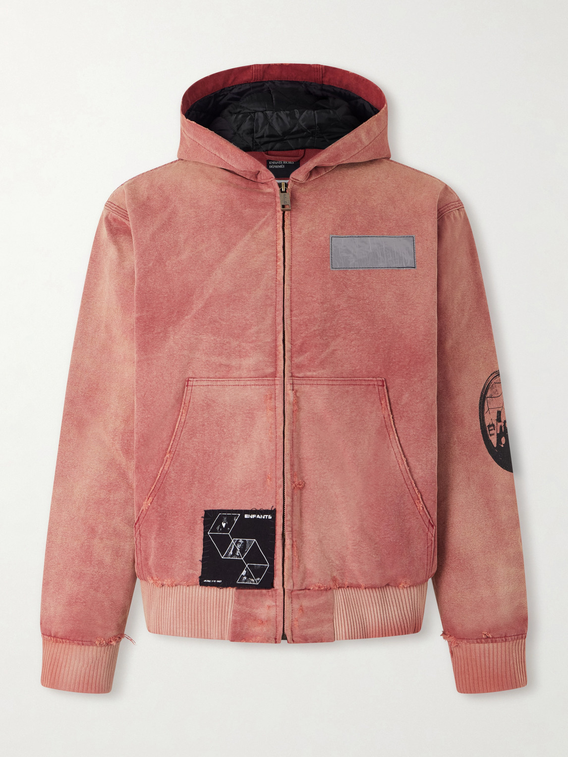 Enfants Riches Déprimés Distressed Cotton-Jersey Zip-Up Hoodie - Men