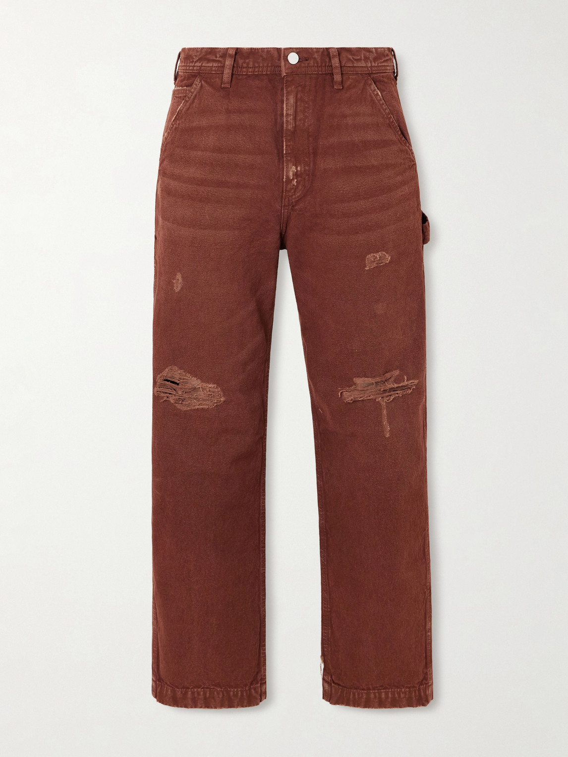 Enfants Riches Déprimés Paint Straight-Leg Distressed Cotton-Canvas Trousers UK/US 30