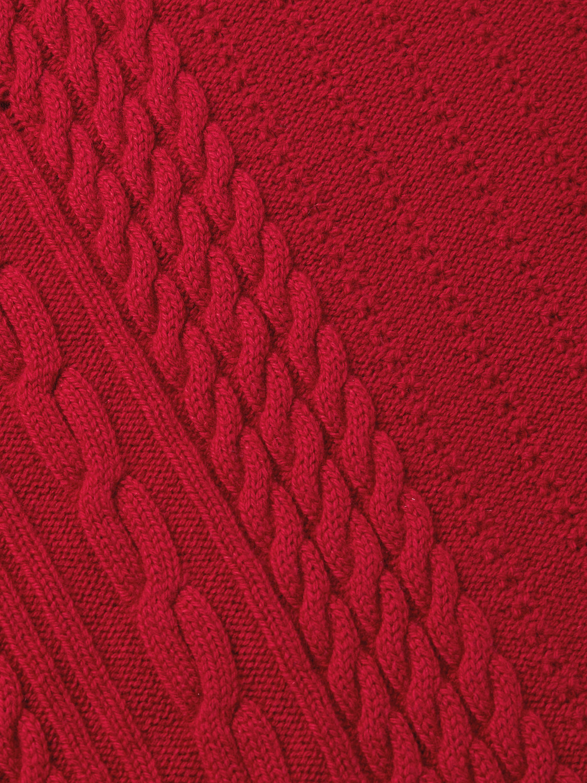  Enfants Riches Déprimés - Distressed Cable-knit Cashmere Sweater - Men - Red - S 
