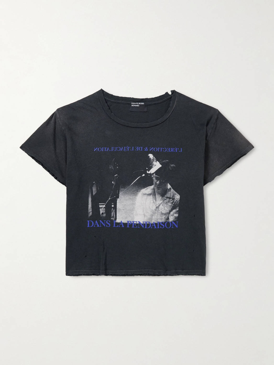 Enfants Riches Déprimés Dans Le Pendaison Cropped Printed Cotton-Jersey T-hirt - Men