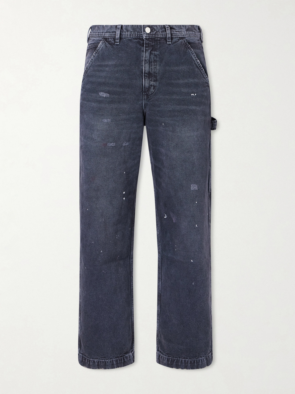 Enfants Riches Déprimés Paint-Splattered Distressed Wide-Leg Jeans UK/US 28