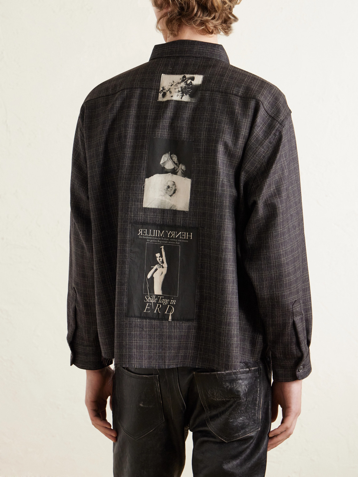  Enfants Riches Déprimés - Assemblage Button-down Collar Frayed Checked Virgin Wool-flannel Shirt - Men - Gray - Xl 