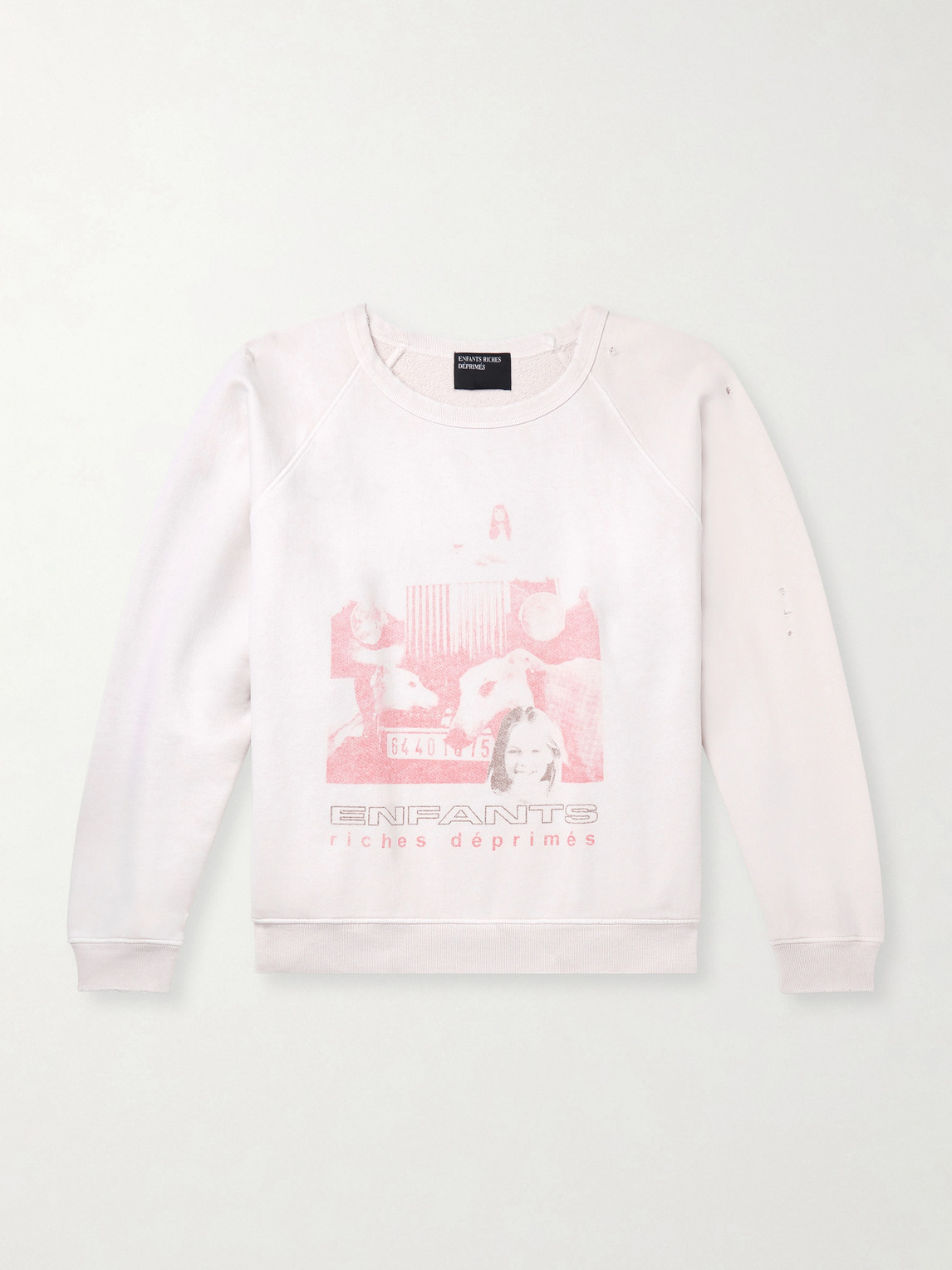 Enfants Riches Déprimés Incandescent Distressed Cotton-Jersey weatshirt - Men